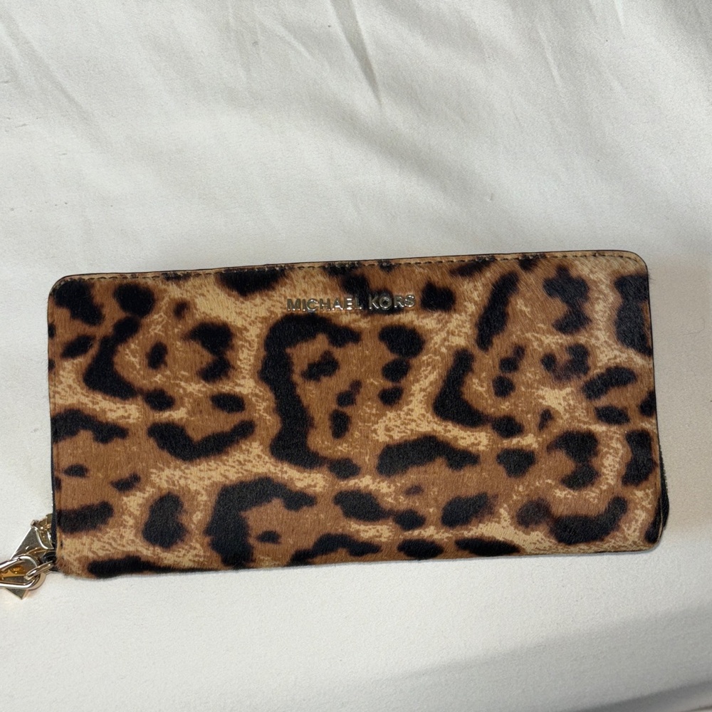 Michael Kors Brown Leopard Wallet